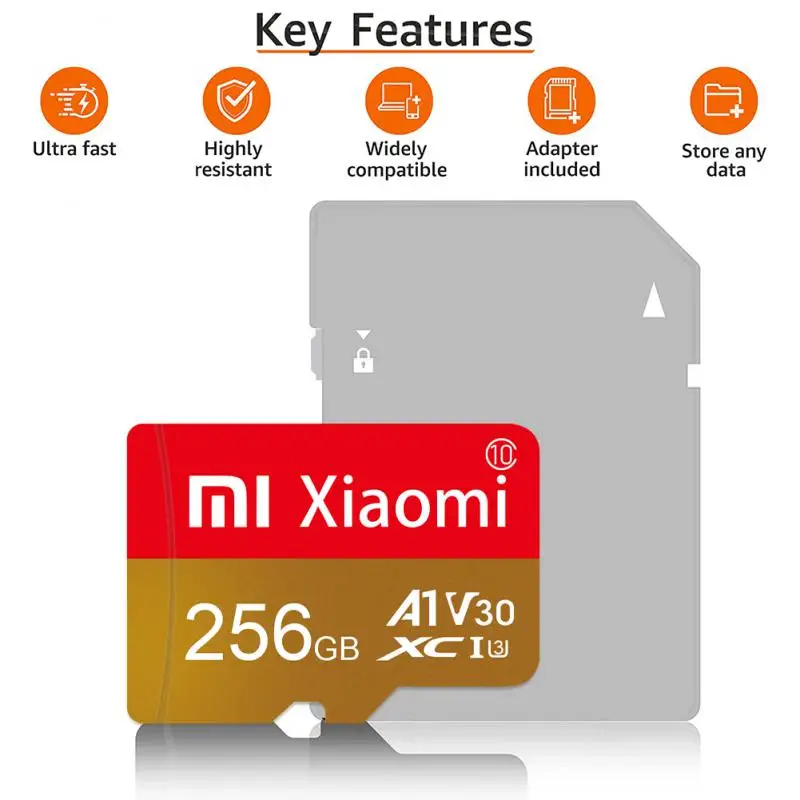 Xiaomi Original Micro SD Card 2TB High Speed Micro SD 1TB TF SD Memory Card Mobile Phone Computer Camera Flash Memory Card