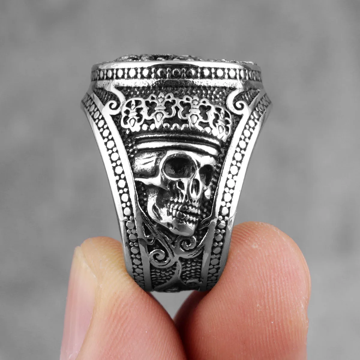 Snake Hair Medusa Banshee Stainless Steel Mens Rings Punk Hip Hop for Male Boyfriend Biker Jewelry Creativity Gift Wholesale