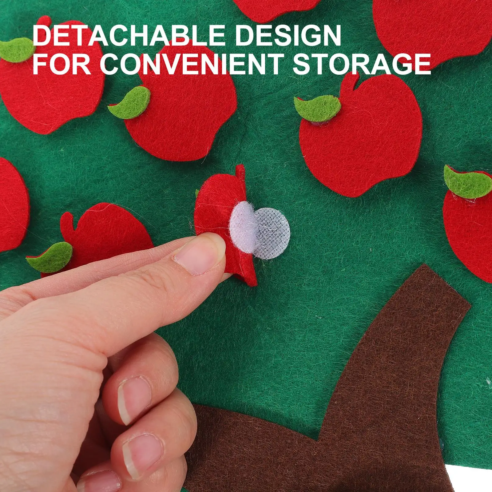 Felt Kindergarten Toys Apple Tree Digital Portable Games for Kids Elementary Math Counting Non woven Educational Toy Matching