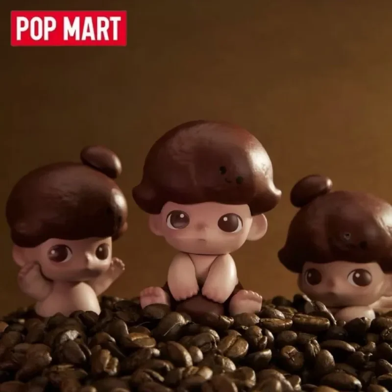 

POP MART DIMOO Little Coffee Bean Version Blind Box Toys Kawaii Anime Action Figure Desktop Decoration Surprise Mystery Box