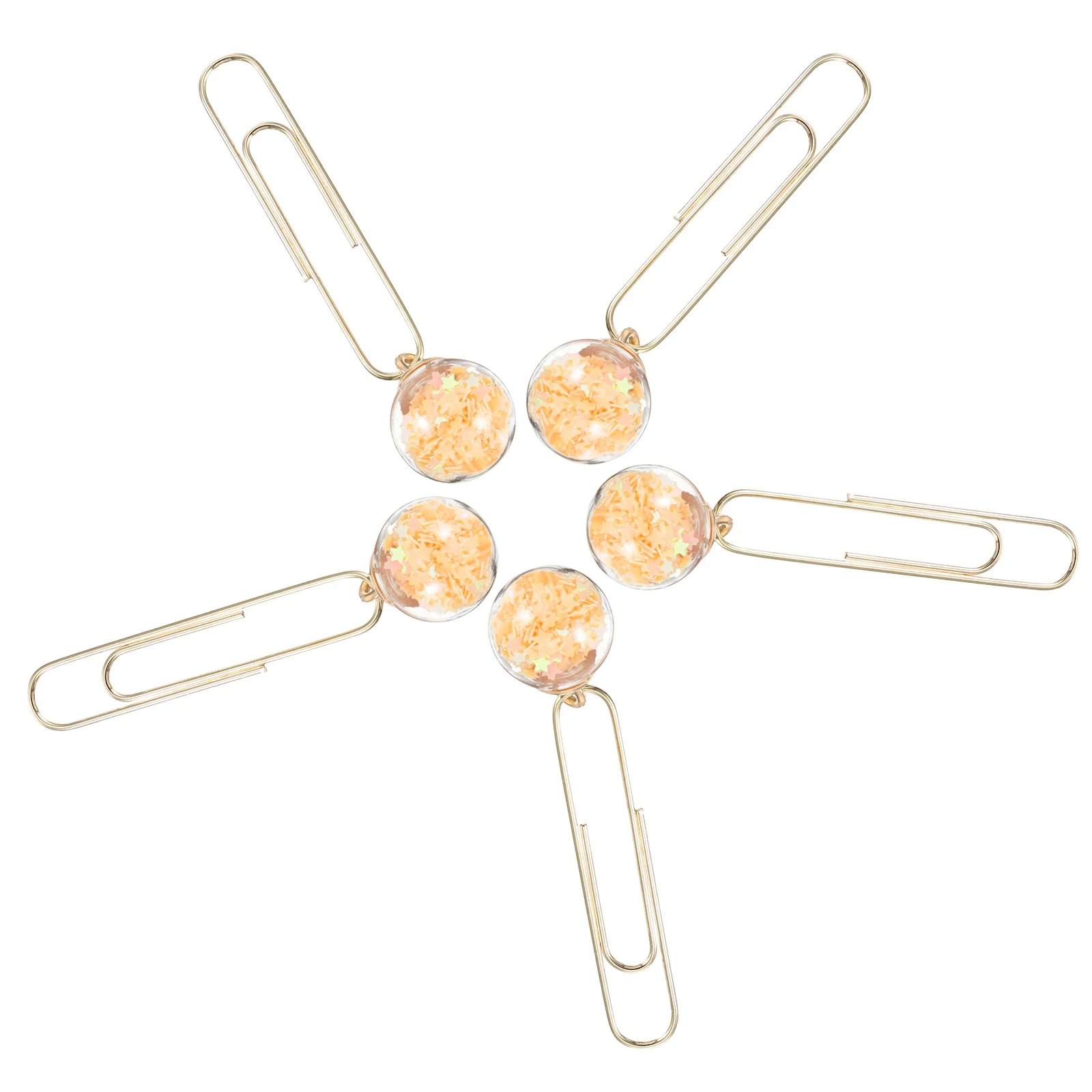 5pcs Bookmarker Paper Clips Creative Metal Organizing Clips For Office School Home Document Memo Holders Files Clamps