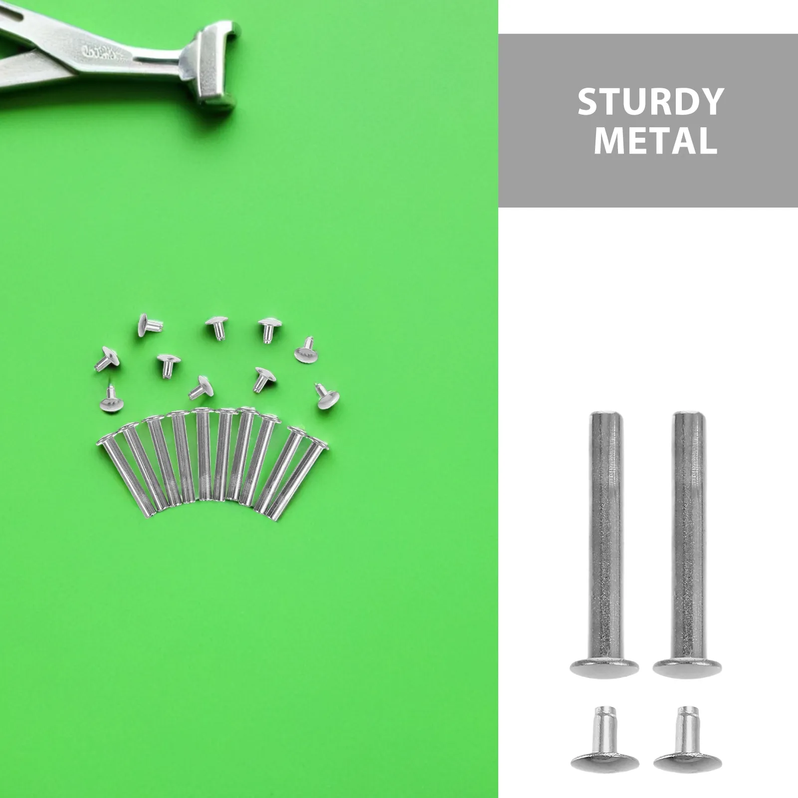 12Sets Hand Fan Rivets Nuts Screw Fasteners for Folding Fan Assembly Replacement Hardware Ideal for DIY Repair of Bamboo Paper