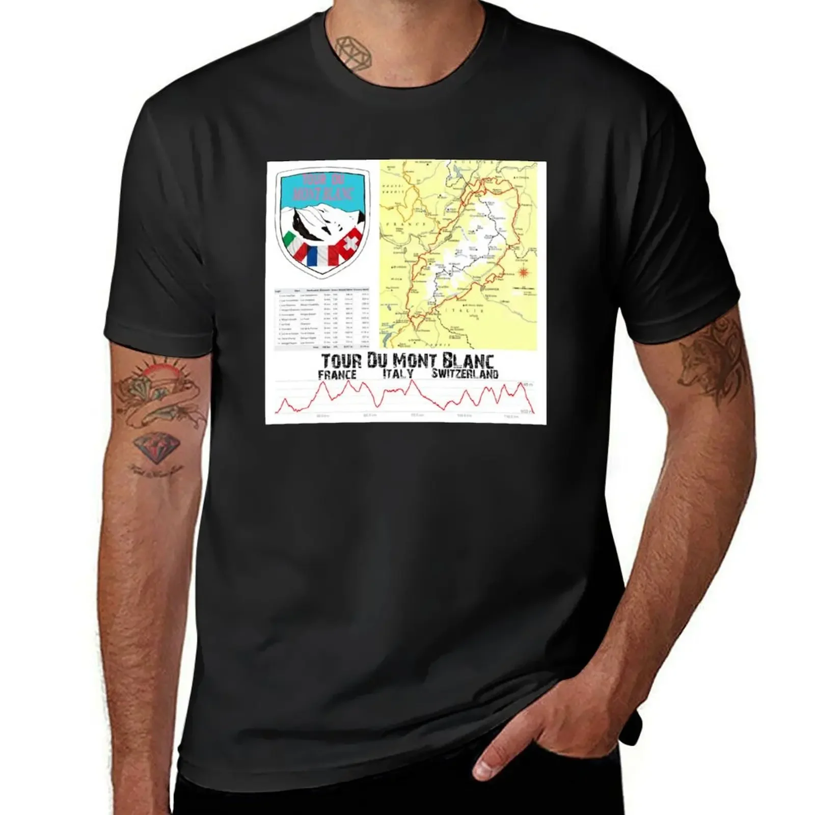 Camiseta Tour Du Mont-Blanc, camisetas vintage, ropa bonita, disfraces divertidos de anime, camisetas para hombres