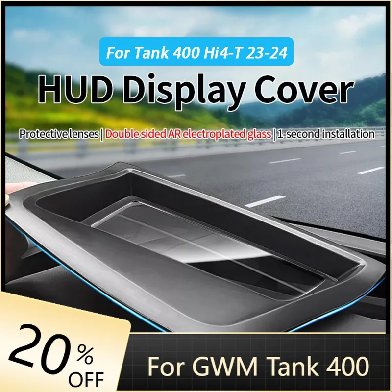 

For GWM Tank 400 Hi4-T 2023 2024 Car Hud Display Protective Cover HD Tempered Glass Auto Accessories Head Up Screen Protector