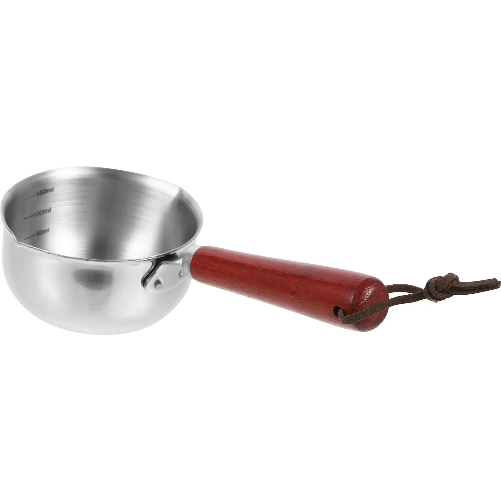 304 Stainless Steel Mini Milk Pot Small Saucepan Butter Warmer Portable Cooking Pot for Students Single Serving Soup Porridge