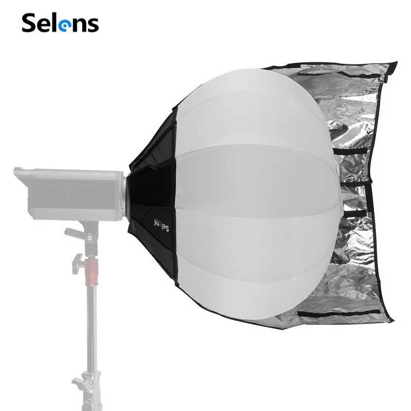 Selens Photography Softbox Quick Install Ball Lantern Softbox 50/65/80cm For Photo Studio Kits Shooting Photography Accessory