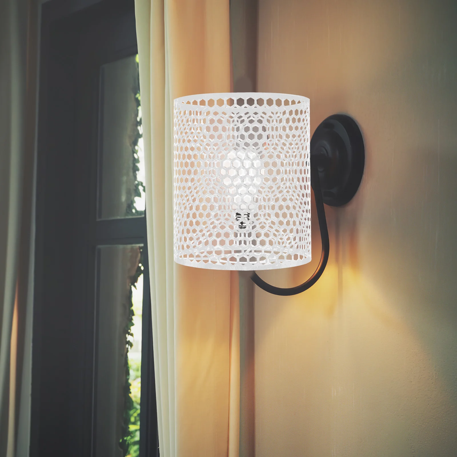 

Durable Hollowed Lampshade Cover Exquisite Design for Dining Room Kitchen Bedroom Decor Lampshade Cover Appliance Covers