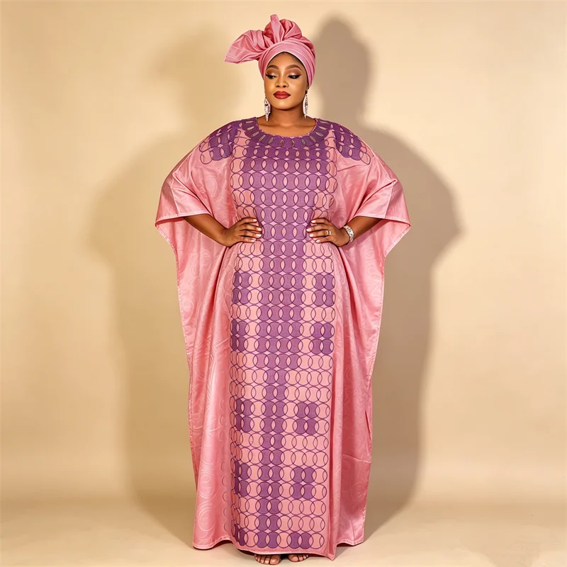 

African Dresses for Women Loose Boubou Robe Morocco Kaftan Ankara Dashiki Africa Clothing Party Gown Muslim Dress Dubai Abaya