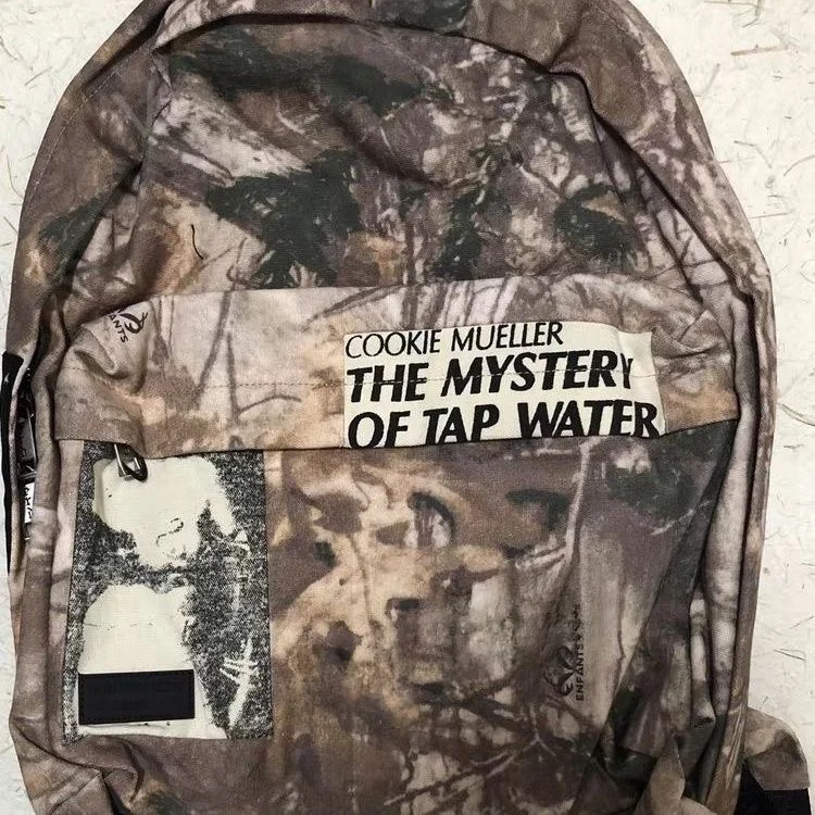 New 2026 Heavyweight Camouflage Branch Patchwork Canvas Double Shoulder Backpack Outdoor Functional Style Medium Waterproof