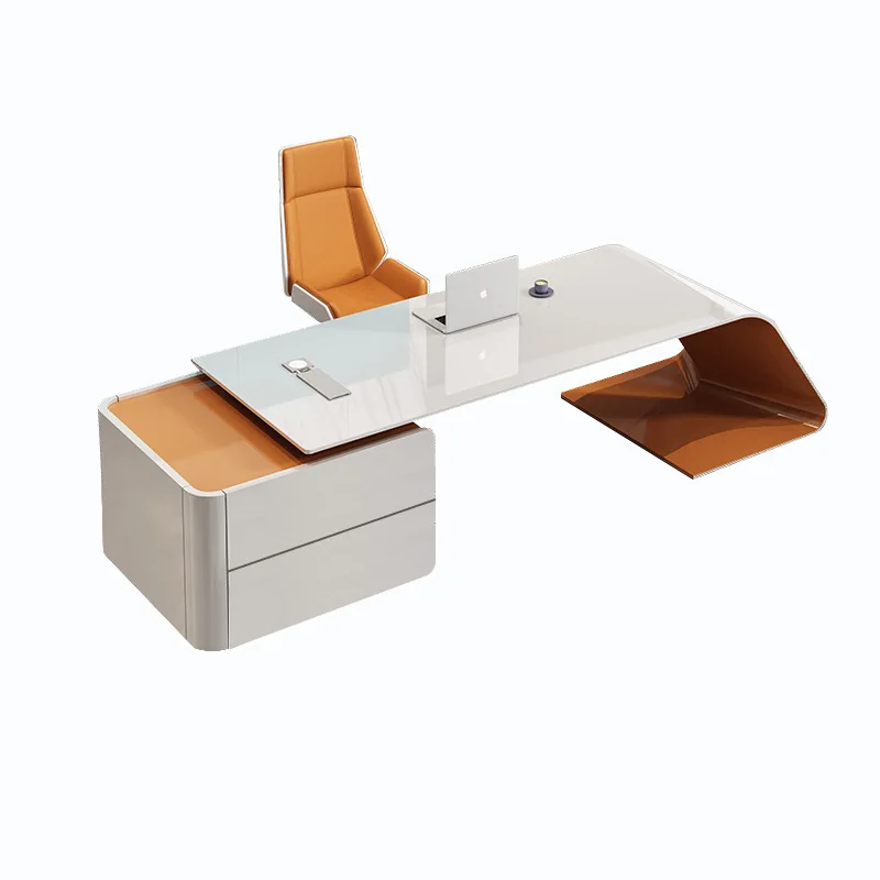 LMM simple modern female president desk fashion manager supervisor creative personality table and chair combination