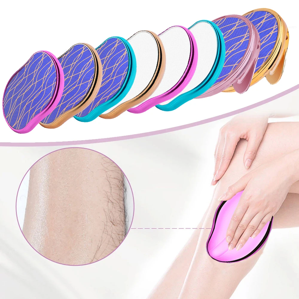 Alat Penghilang Rambut Pemutih Fisik Penghapus Rambut Kristal Yang Dapat Digunakan Kembali Alat Penghilang Rambut Tubuh Epilator Aman Tanpa Rasa Sakit Pencukur Kaca