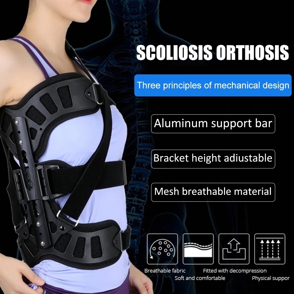 

Medical Scoliosis Orthosis For Rehabilitation And Fixation Of Adult Scoliosis Correction Appliance For Spine Protection