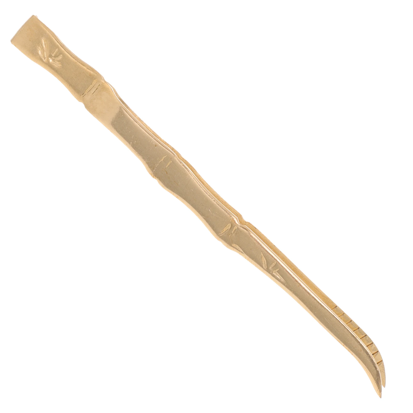 

Tongs Charcoal Tweezers Incense Electronic Burner for Incien Small Golden Brass