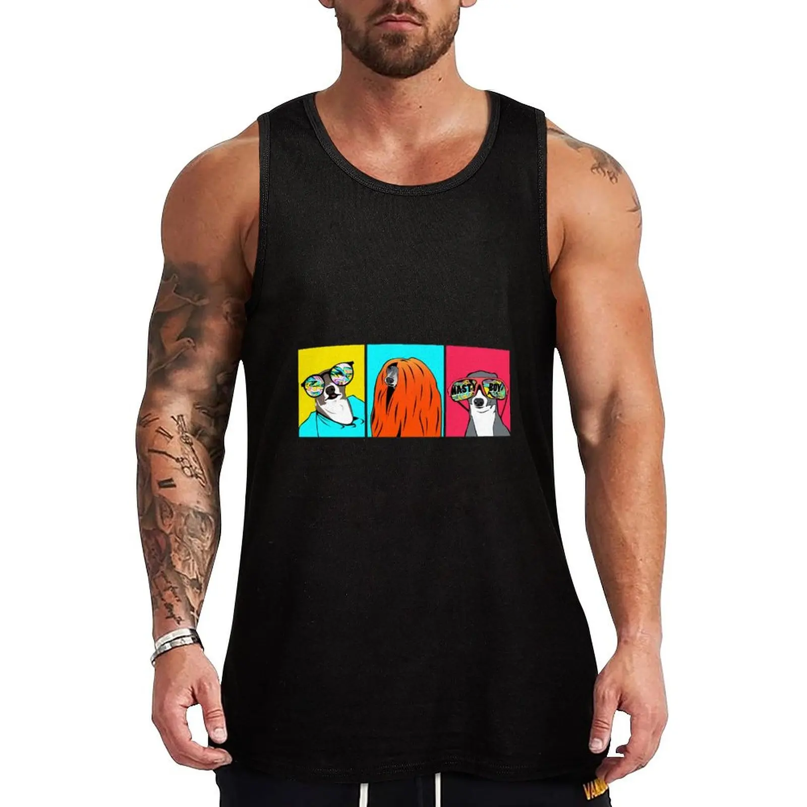 

Kermit Dog Tank Top Man clothes for gym t-shirt for men