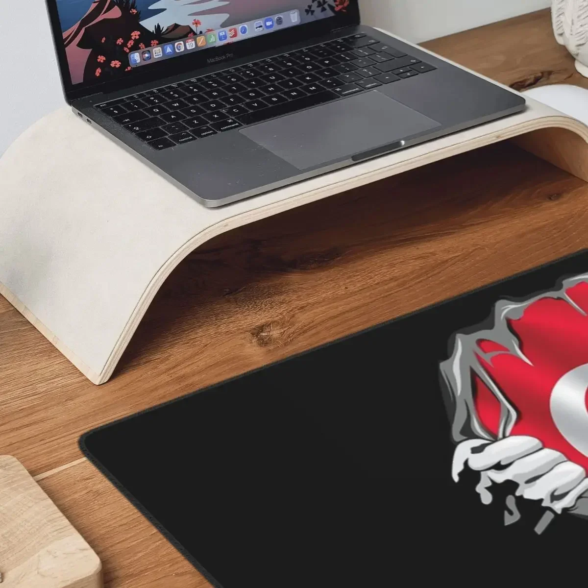 Tappetino per mouse grande bandiera della Repubblica di Turchia Tastiera per computer Tappetino per mouse PC da gioco Tappetino per scrivania per laptop Accessori per ufficio Tappetini da tavolo