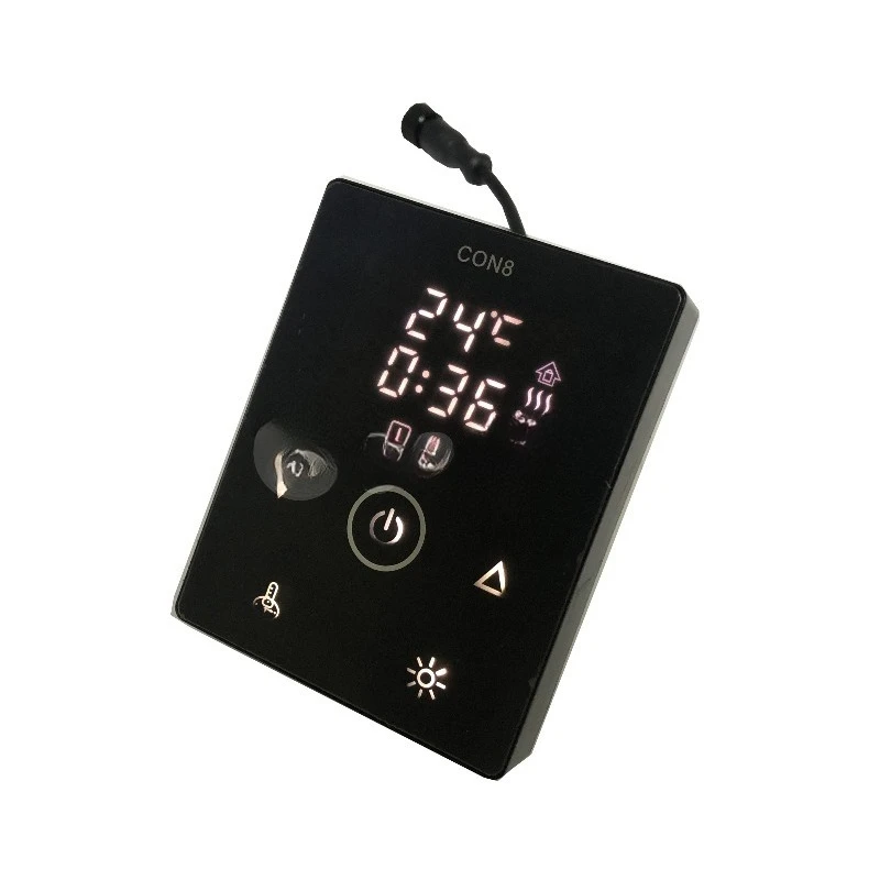 Electric sauna stove with touch screen controller