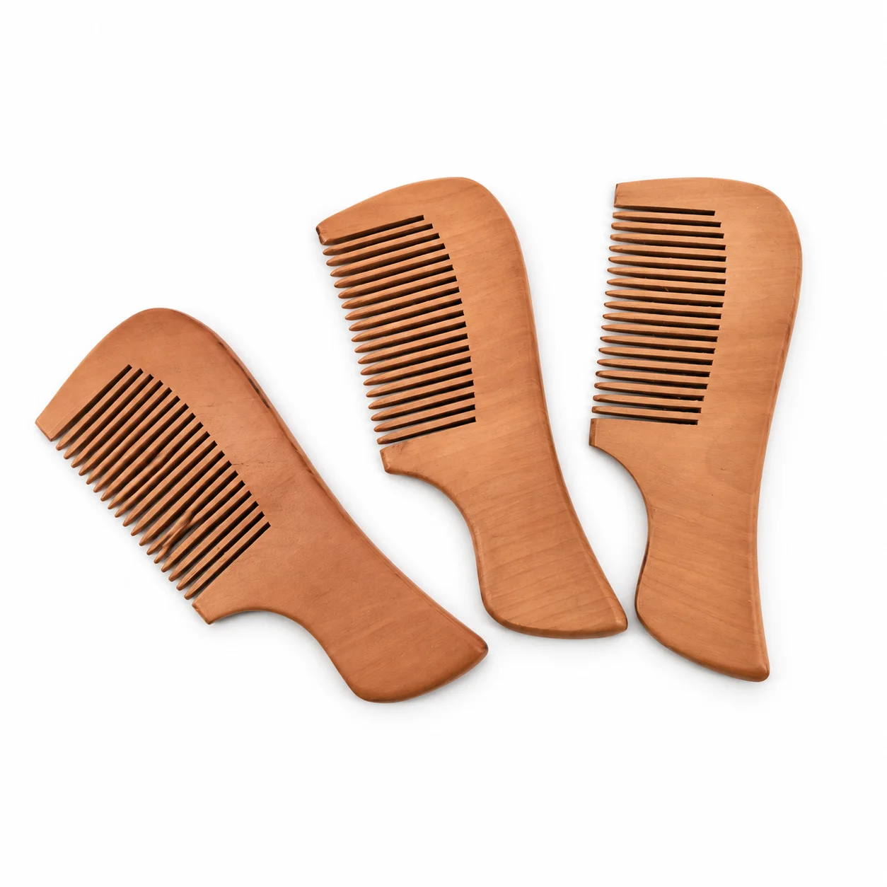 1Pcs Natural Pear Wood Comb for Hair and Beard Portable Mini Wooden Hair Comb Cute Pocket Grooming 4 Styles To Choose From