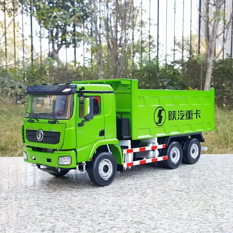 Diecast Model 1:24 Scale Heavy Duty Truck SHACMAN Delong X3000 Dump Truck Construction Vehicles Alloy Model for Business Gift