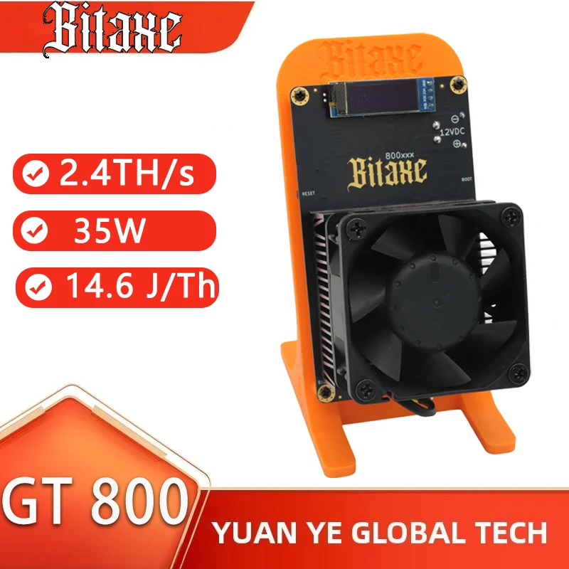 

Новый 2026 Bitaxe GT 800 Bitcoin Miner 2.4Th/s, устройство для криптомайнинга, режим разгона, эффективный 35W Asic-майнер BCH SHA256
