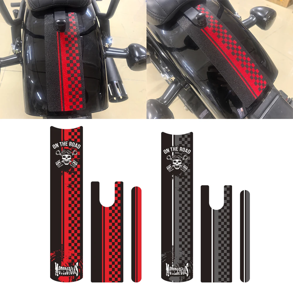 For Street Bob 107 114 117 New Decoration Kit Motorcycle Tank stickers Paint Surface Frosted PVC Decals Protection