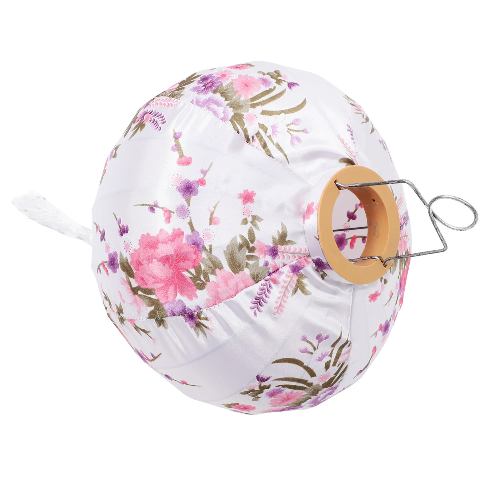 

Retro Lantern Shades 12 Inch Pink Waterproof Silk Decorative Hanging Lanterns Outdoor Indoor Vietnamese Flower Wedding Garden