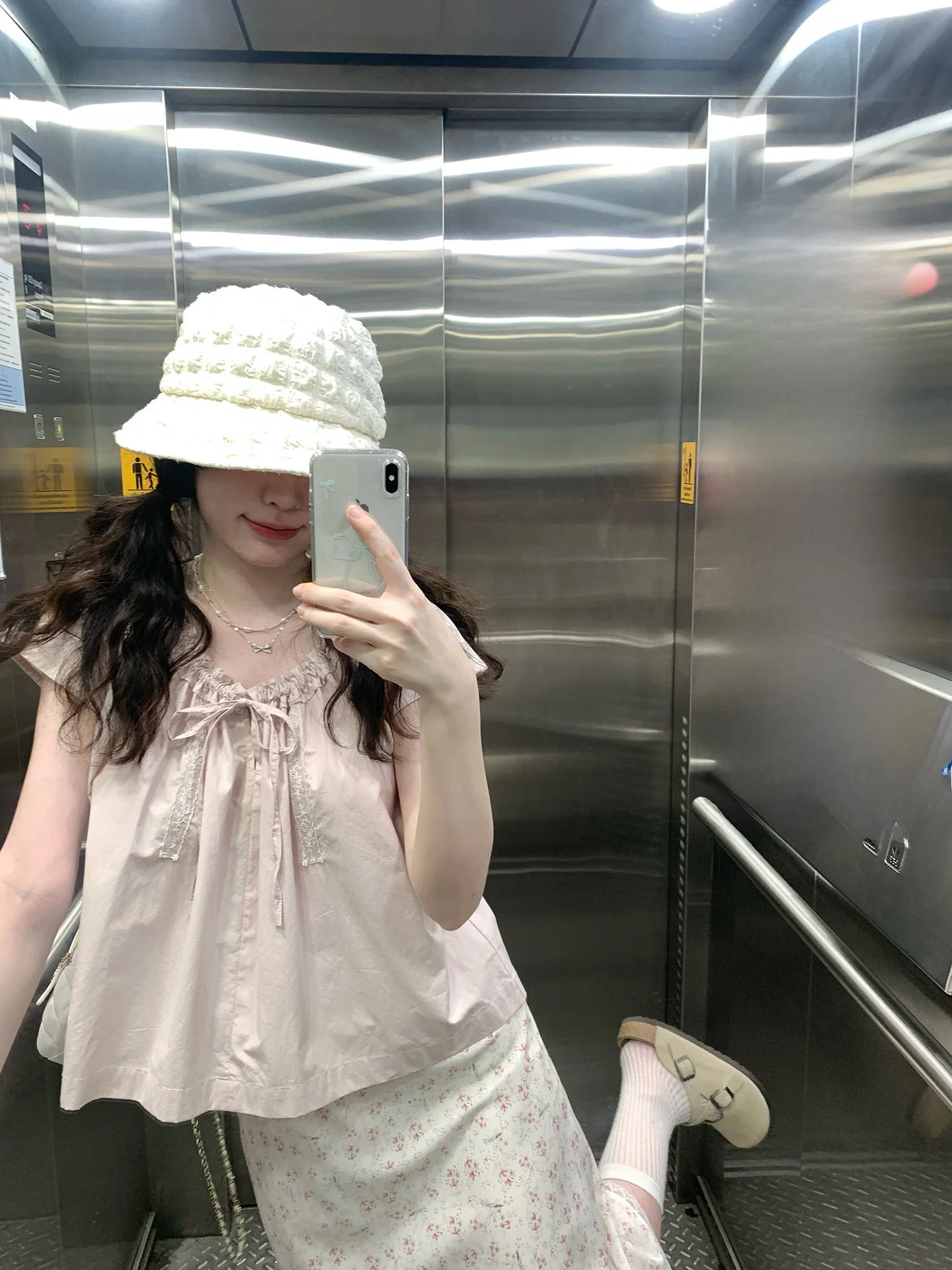 

PtonUmi Women's irt Bow Tie Flng Sve ort Top Korean Sle Loose Fit round Ne Pure Color Summer Design Sense