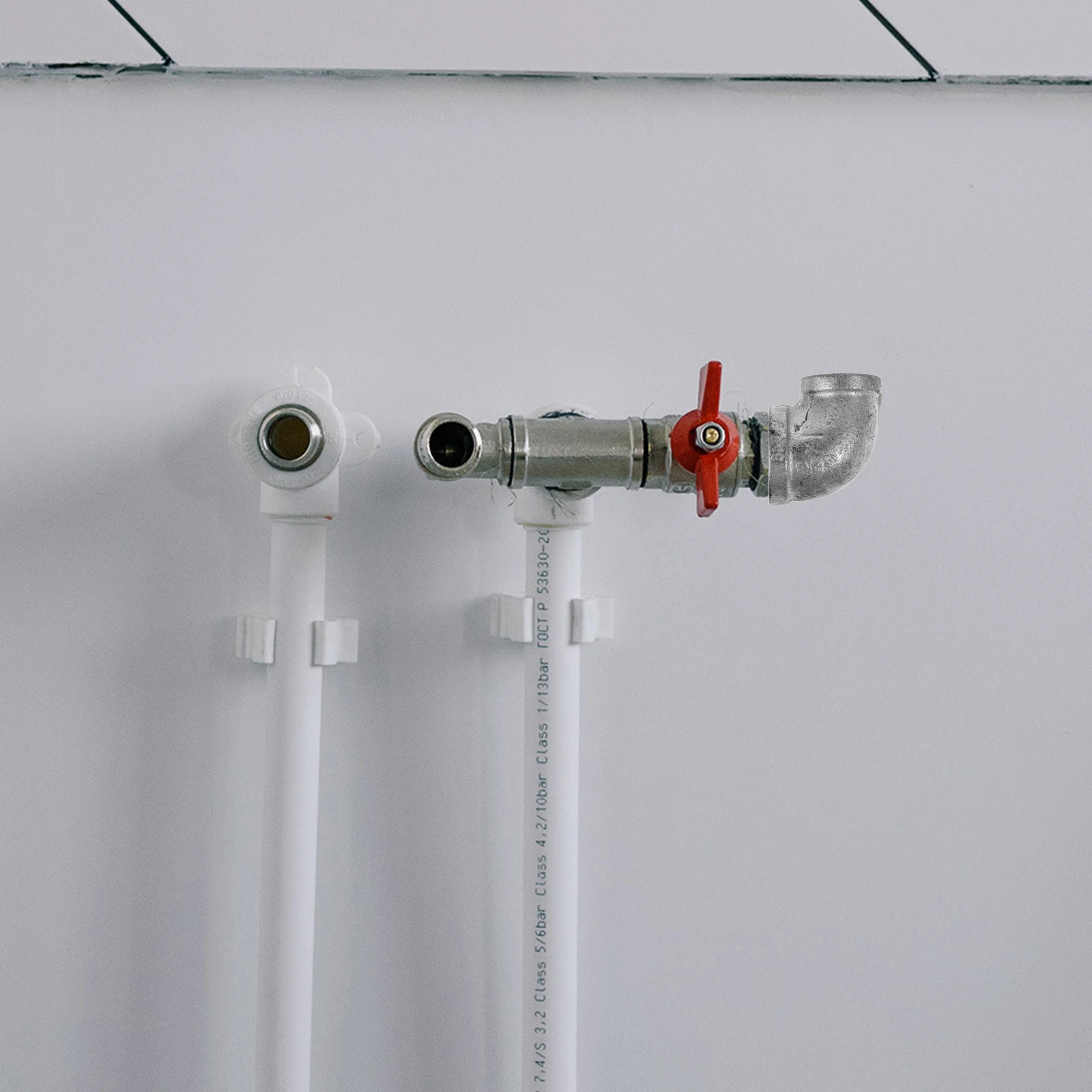 Rustic 1 Inch To 3/4 Inch Outlet Elbow Connector Galvanized Iron Fitting Corner Joint For Industrial Furniture Shelving