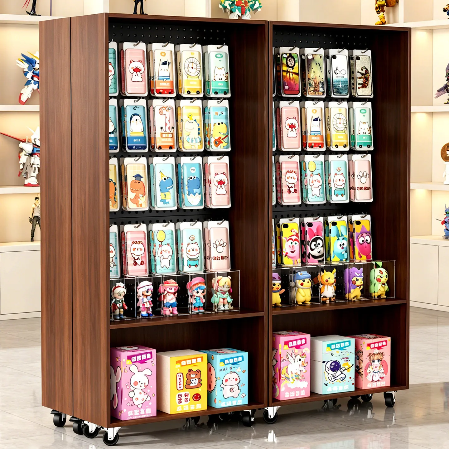 خزانة عرض ذات فتحات، رف عرض إك - مراجعة Phone Accessories Cabinet وسعره