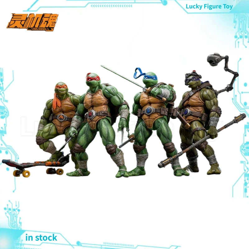 

【Pre-sale】Original Ling Ji Hun TMNT Series Raphael Mikey Leonardo Donatello Action Figures Collectibles Models