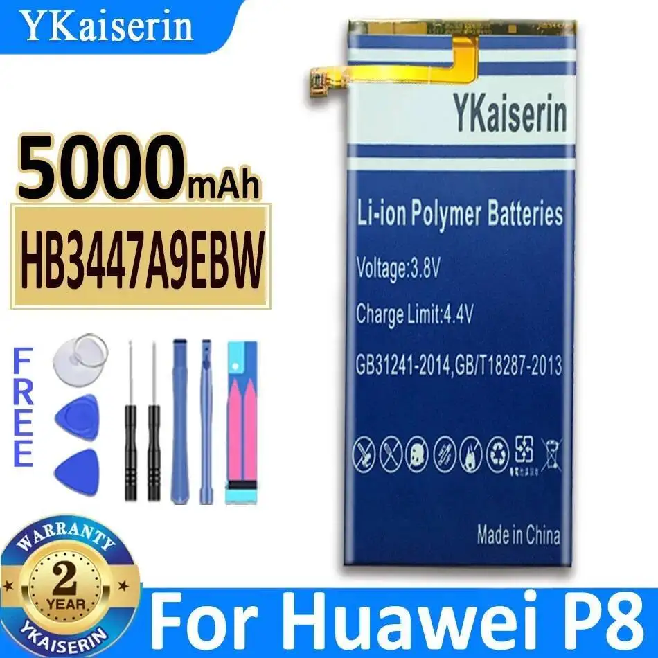 

Mobile Phone Battery HB3447A9EBW 5000Mah For Huawei Ascend P8 Gra-L09 UL00 CL00 TL00 TL10 UL10