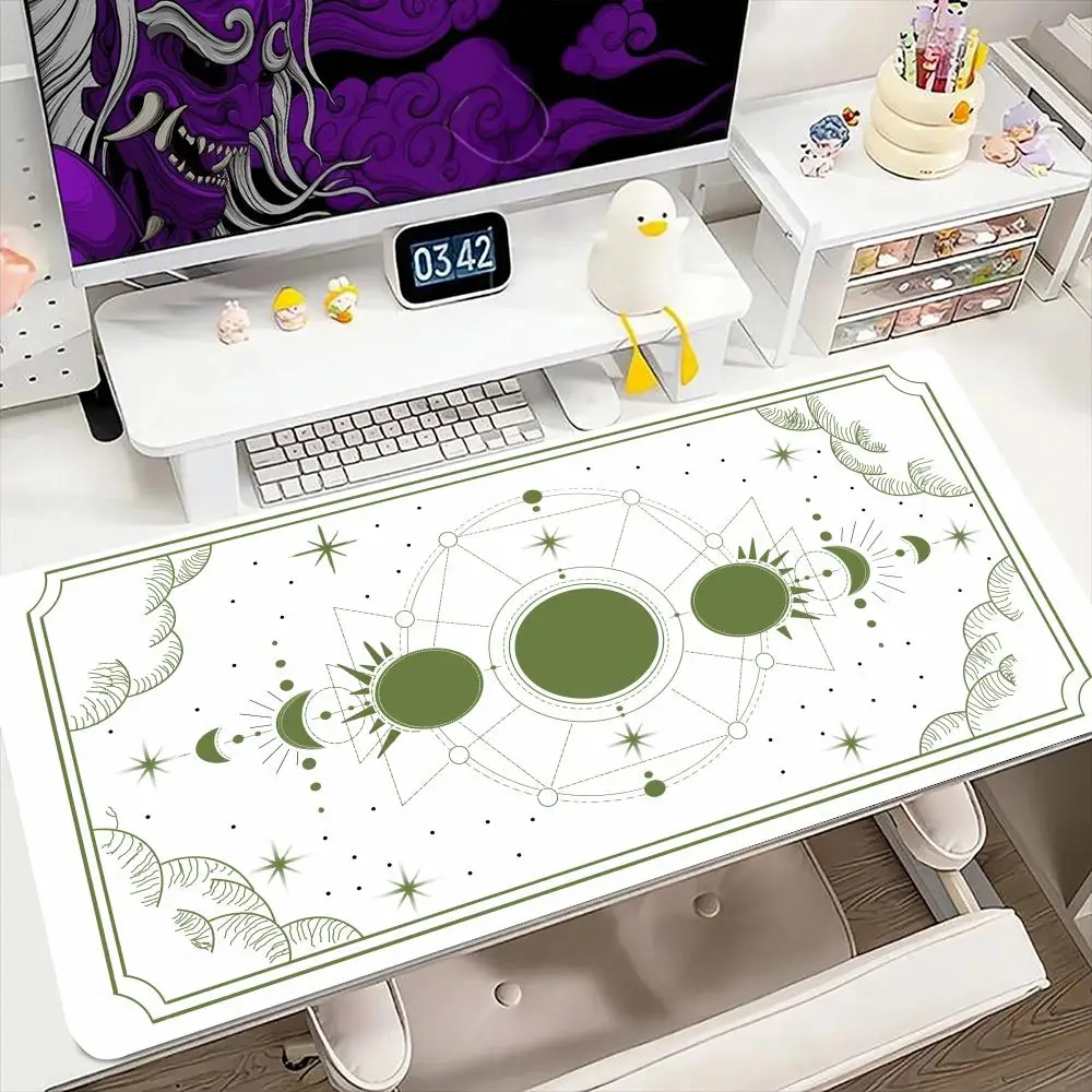 

Коврик для мыши Space Moon Star Galaxy 900x400 мм, большой игровой коврик для мыши, клавиатура, геймерский резиновый коврик против морщин, противоскользящий нижний настольный коврик
