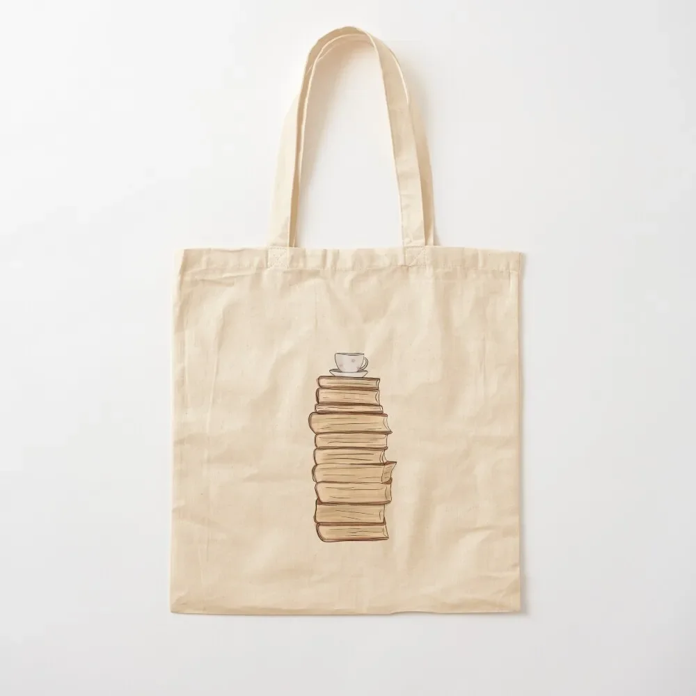 

Teacup and books Tote Bag tote bag canvas Big bag