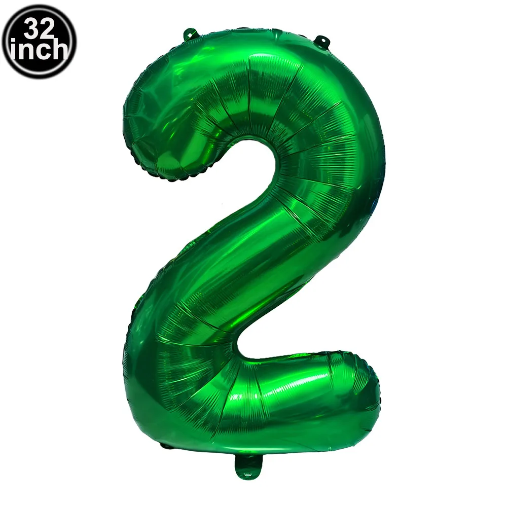 풍선 2 숫자 풍선 숫자 2 녹색 글로브 파란색 그림 2 생일 큰 대형 32 인치 레드 로즈 골든 실버 블랙 다채로운