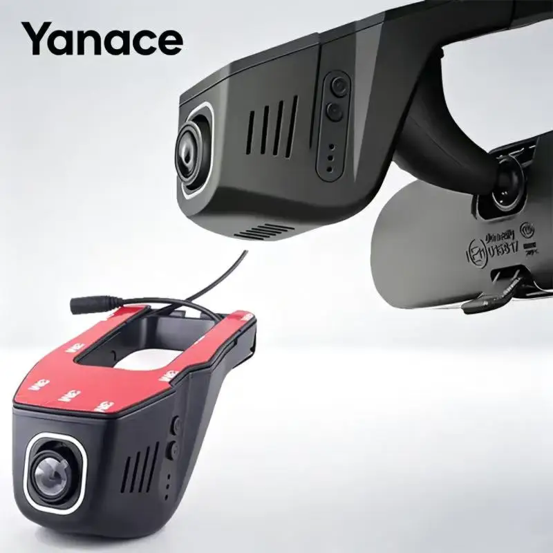 Yanace Hidden Car Dash Cam Discreet OEM Windshield Driving Recorder with  Sticker Bracket 1080P Vehicle Camera for All Car Model
