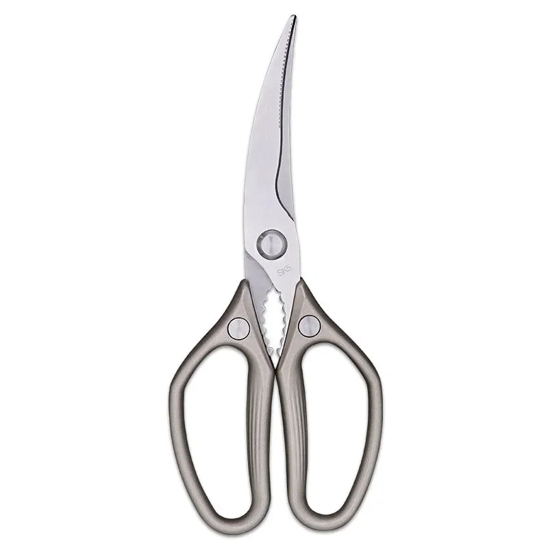 Dobeli Stainless Steel Power Chicken Bone Scissors Aluminium Alloy Handle Barbecue Cutter Household Kitchen Tool With Nutcracker