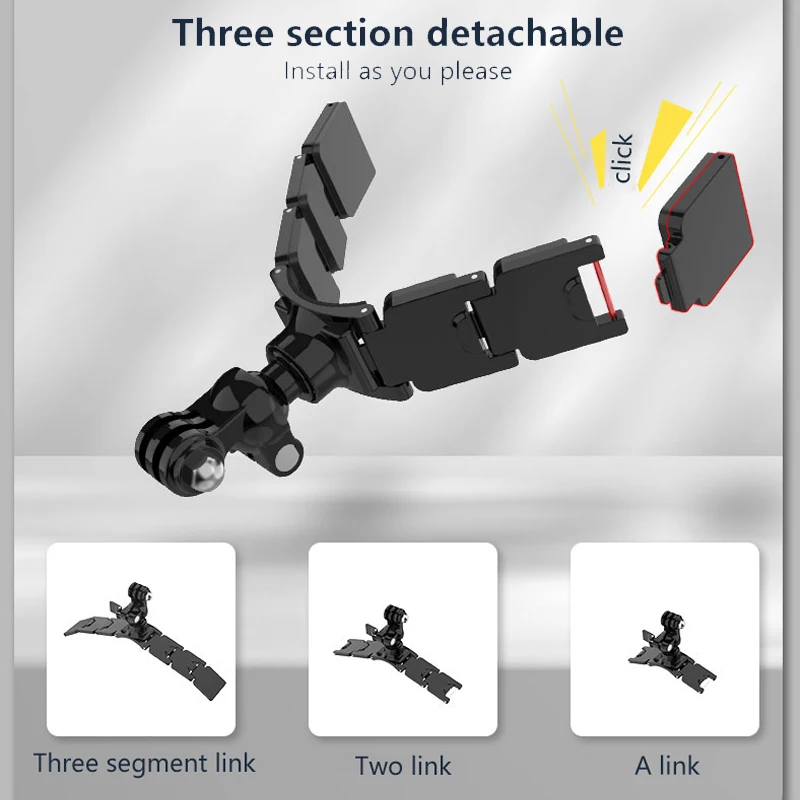 หมวกกันน็อค FLW418 Sheingka ที่คางเมาท์ที่ยึดสำหรับ GoPro DJI 360อุปกรณ์เสริมกล้องแอคชั่น