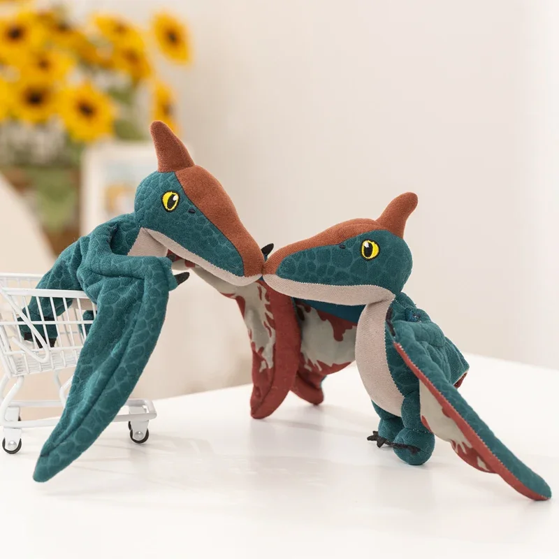 Super coole fliegende Pterosaurier-Plüschtiere, gefüllte 3D-lebensechte Jurassic-Dinosaurier-Puppe, hübscher Desktop-Begleiter, Spielrequisiten – Detail 1