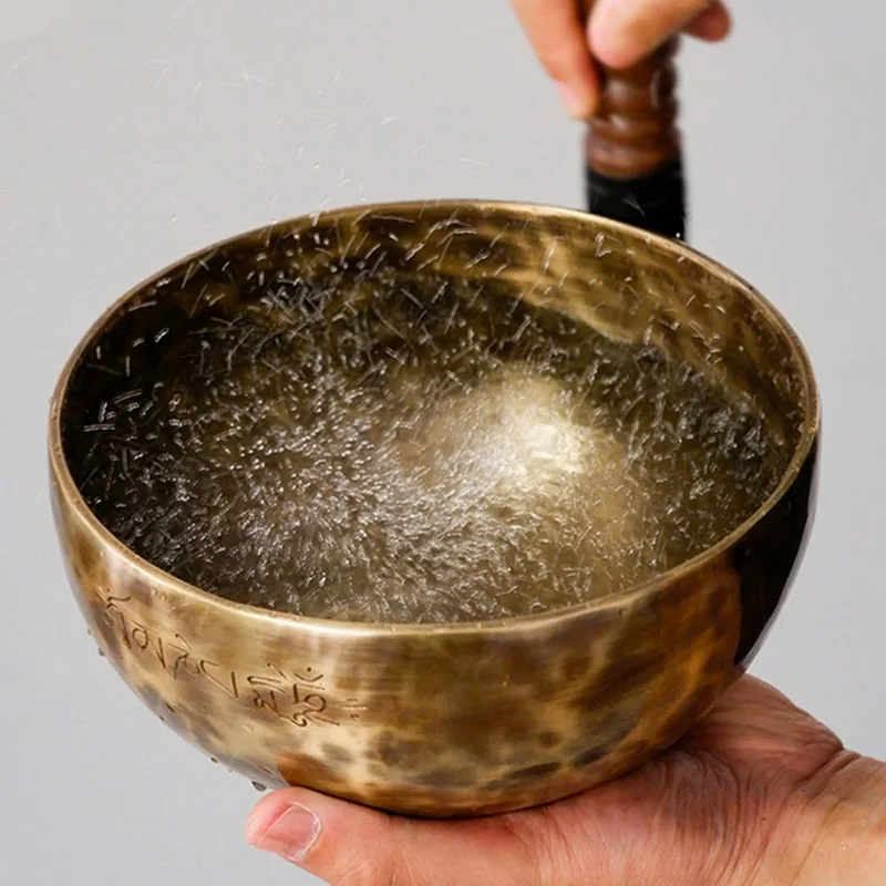 Full Moon Handmade Nepal Singing Bowl Sound Healing Therapy Instruments Tibetan Singing Bowls Meditation Mindfulness Accessories