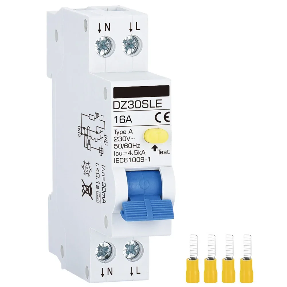 

2 Pin Circuit Breaker 16A with Enhanced Safety Features 18mm Width for Easy Integration into Distribution Boxes