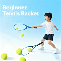 Red Blue Child Tennis Racket Training Professional Tennis Racquet Parent Child Interactive Shockproof Beginner Racquet Unisex