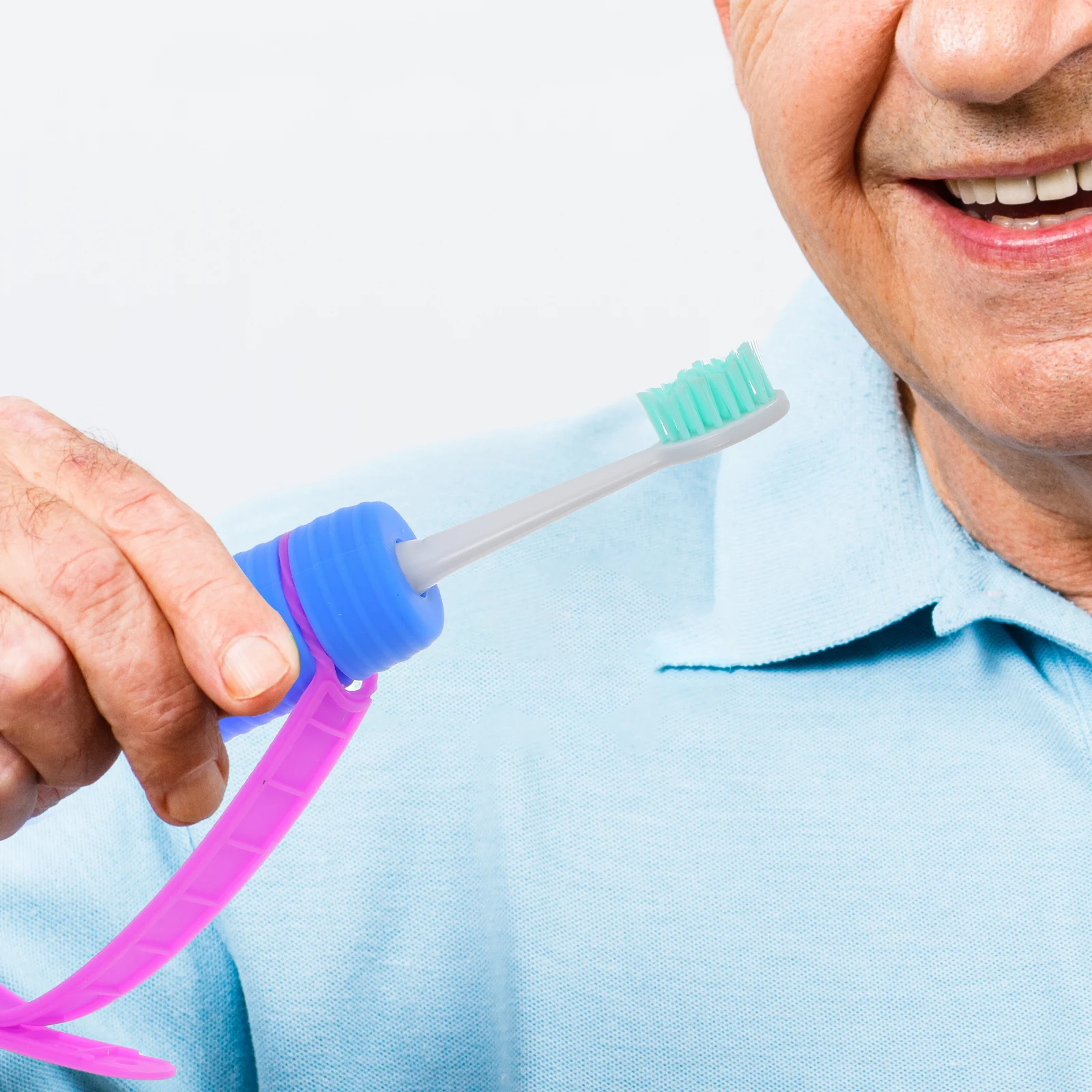 

Elderly Auxiliary Toothbrush Medium Size Portable Small Toothbrushes for Hand Assistance Rehab Tool Oral Care
