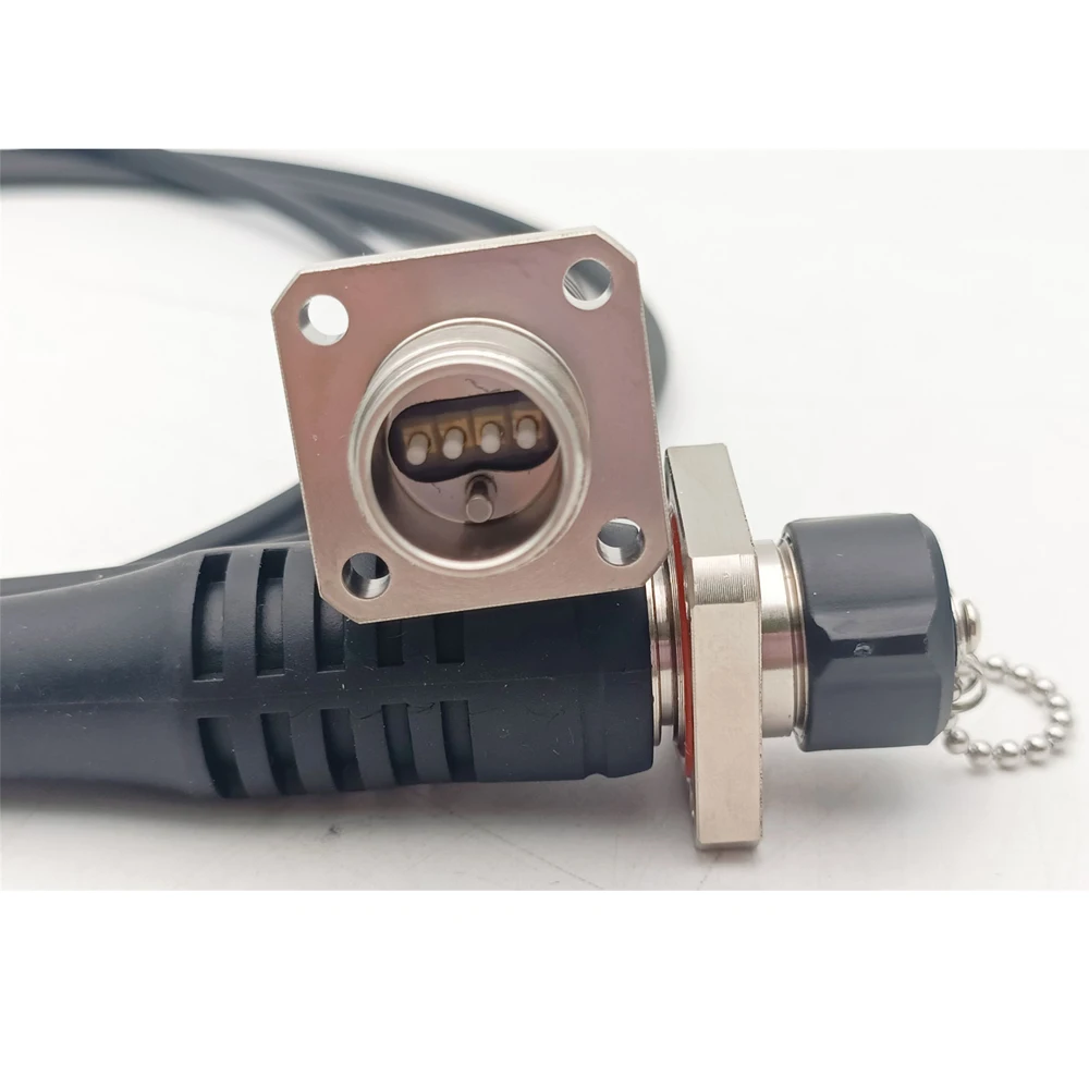 SM,G657A 4C,TPU/LSZH Armored Cable,1M 2M,4Core ODC Square Female to F Socket Fiber Optic Patch Cord Connector Jumper