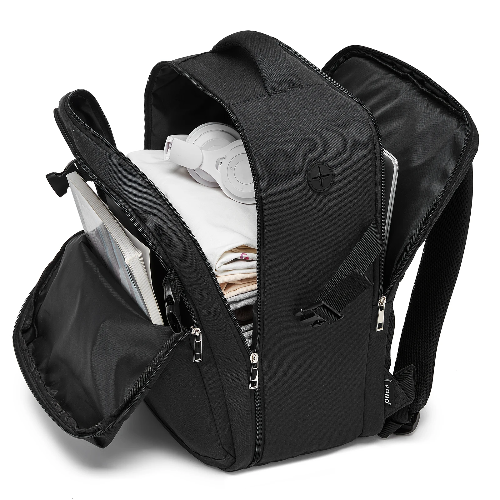KONO Ryanair & Eurowings Handgepäck-Rucksack 40x30x20 cm 24L 500g mit USB-Ladeanschluss – Detail 14