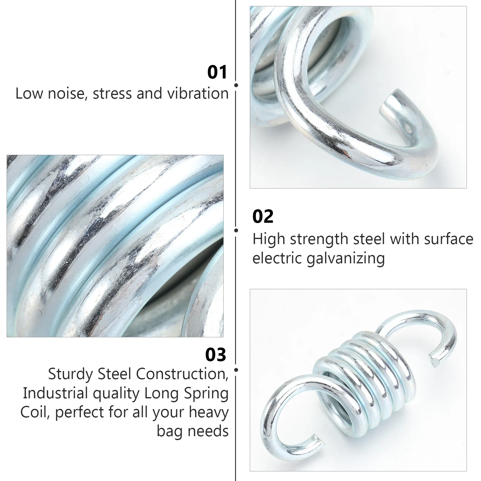 كرسي هزاز عالي التحمل زنبركي 7 مم من الفولاذ المجلفن لملحقات معلقة أرجوحة الشرفة قوة صناعية دوارة مزدوجة #1