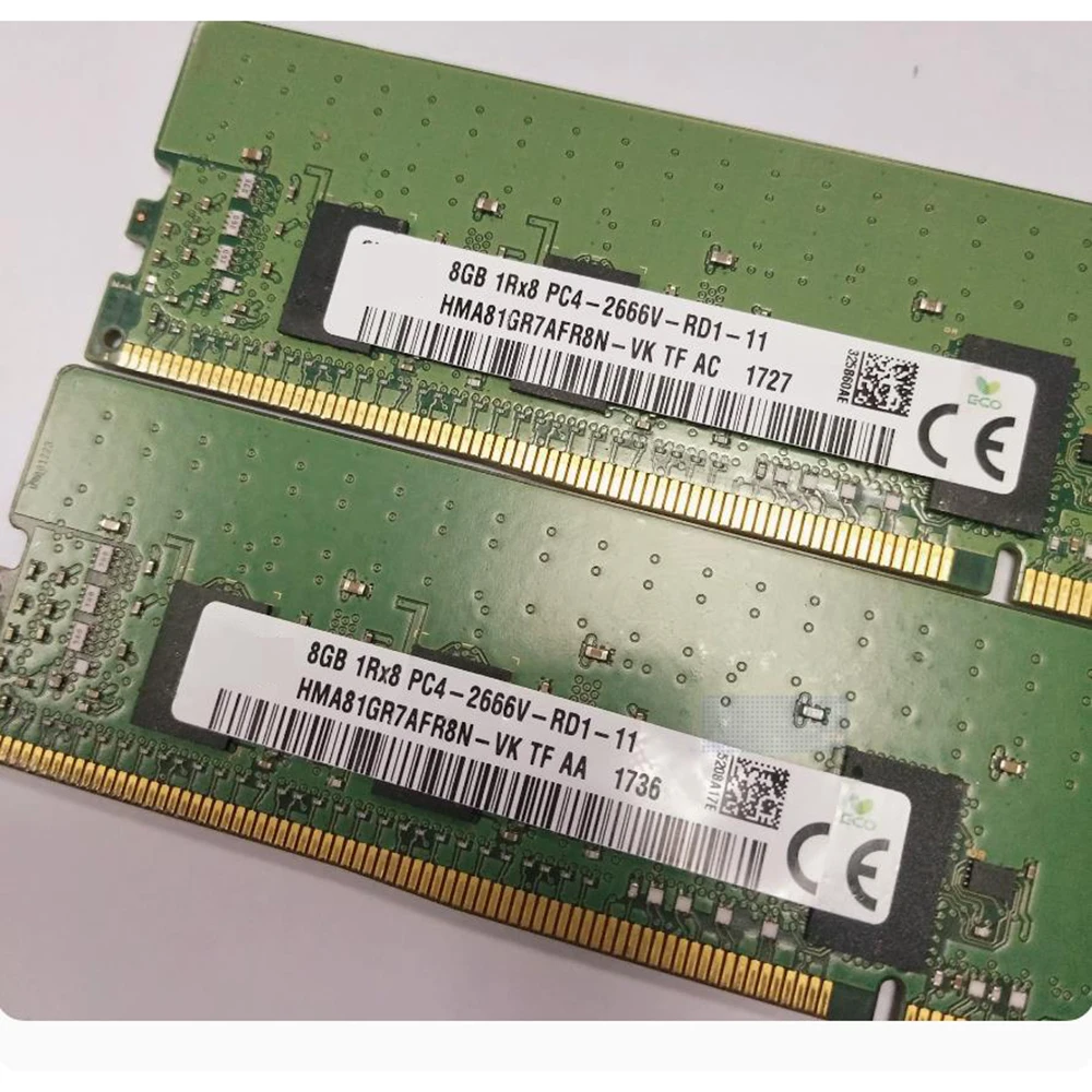 1 PCS HMA81GR7AFR8N-VK 8G 1RX8 PC4-2666V ECC REG For SKhynix Server RAM