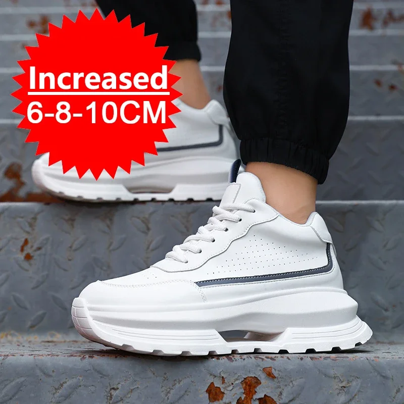 

New Men's Casual Sports Shoes Men's Height Increase 8CM/10CM Versatile and Comfortable Men's Shoes Outdoor Hiking Comfort Shoes