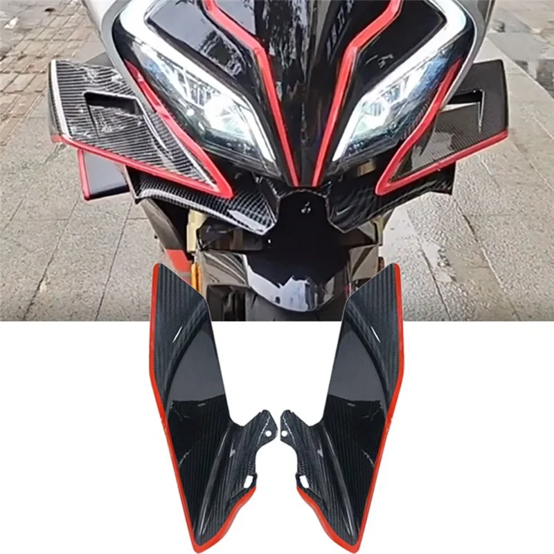 Motorcycle Front Side Downforce Naked Spoilers Fixed Winglet Fairing Wings for CFMOTO 450SR 450SR 450 SR