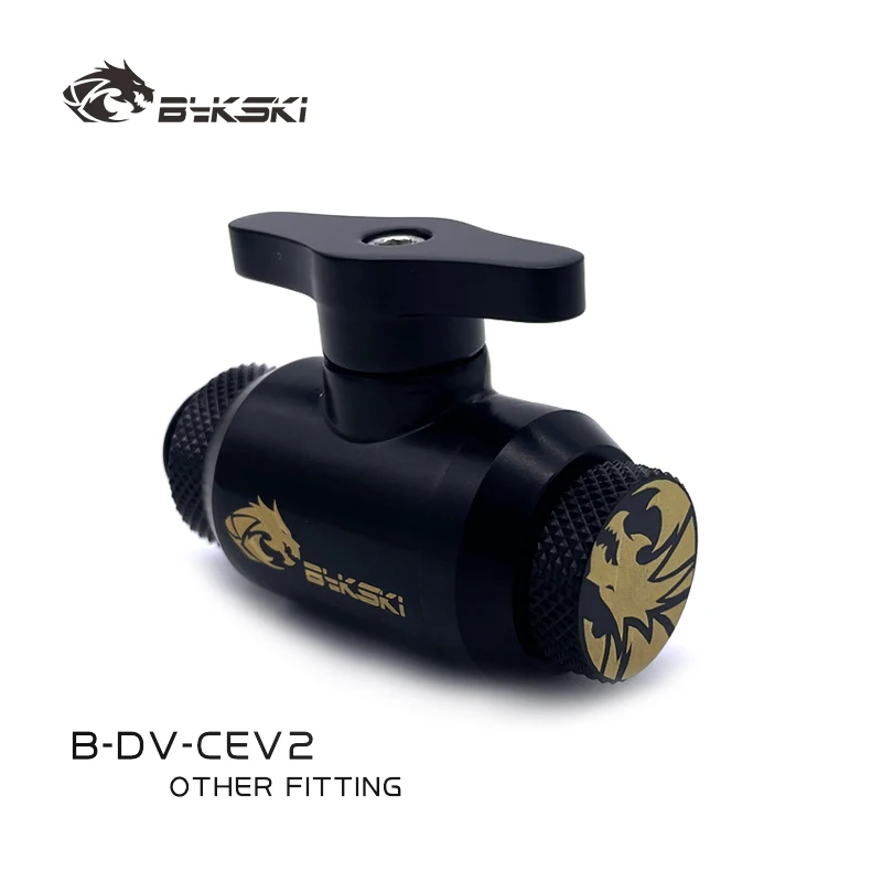 Bykski Water Cooler Cooling System Fitting G1/4'' Thread Double Female / Switch + Glug + Male To Male Fitting Black/Glod /Silver