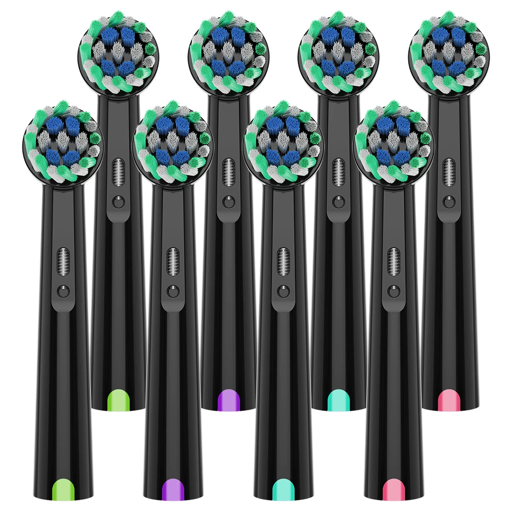 Cross Clean Replacement Brush Heads Compatible with Oral B Electric Toothbrush, Tooth Head for Pro 1000/100(4/8/12/20 Pcs)