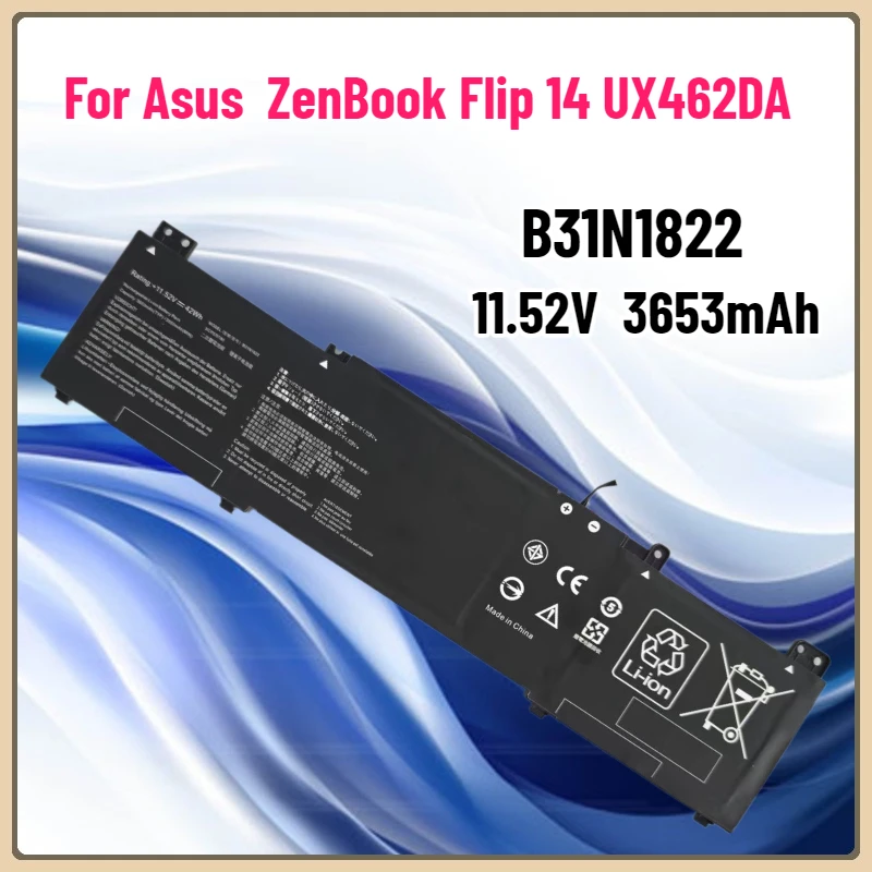 B31N1822 11,52 V 42 Wh Laptop-Akku für Asus ZenBook Flip 14 UX462DA Q406 Q406D Q406DA UM462 UX462 UX462D UX462DA UM462DA
